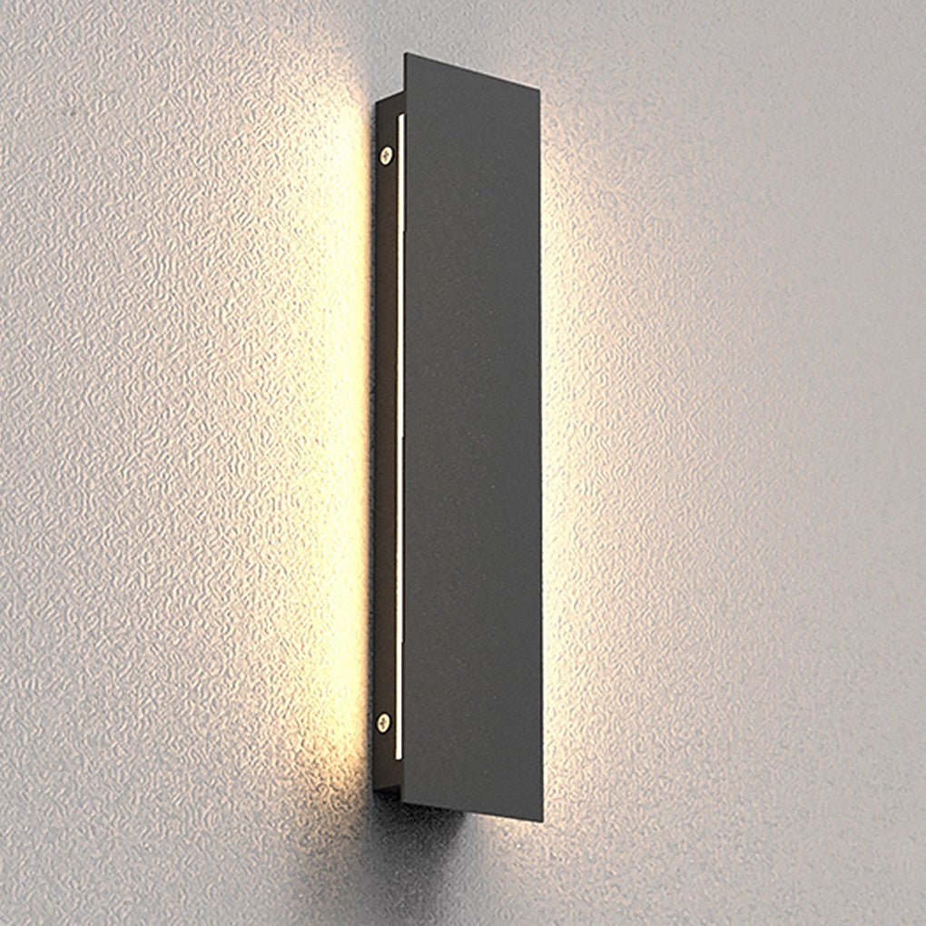 Exterior Contemporary Waterproof Long Strip Bright LED Wall Light for Villa Courtyard, Outdoor Wall Light, detail 7