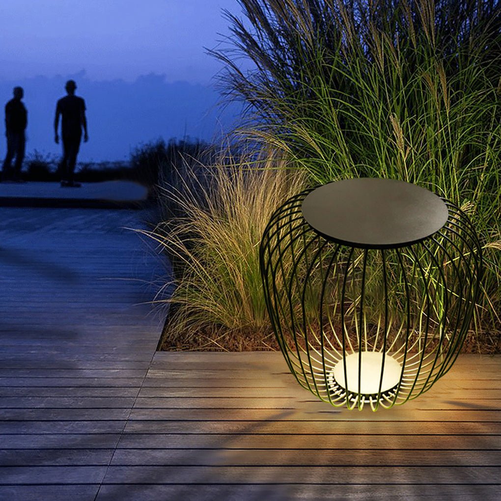 Exterior Waterproof Cage Shape Stool Table Light LED Landscape Lighting Courtyard Lamp, Outdoor Wall Light, detail 3