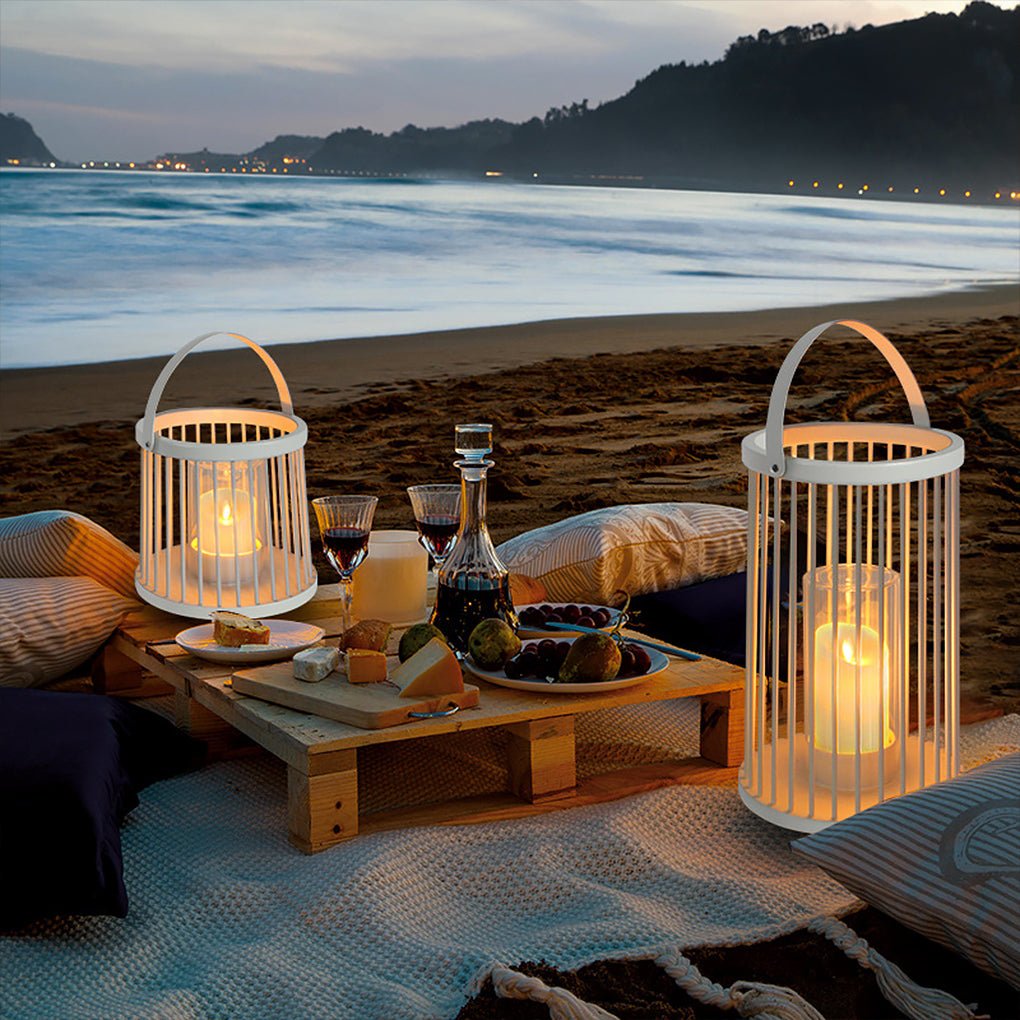 Exterior Waterproof Garden Light Rechargeable Portable Cage Landscape Lighting with US Plug, Outdoor Wall Light, detail 5