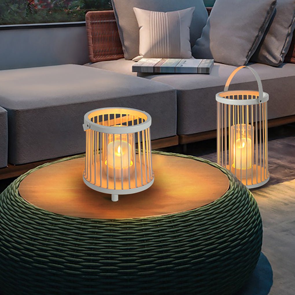 Exterior Waterproof Garden Light Rechargeable Portable Cage Landscape Lighting with US Plug, Outdoor Wall Light, detail 6