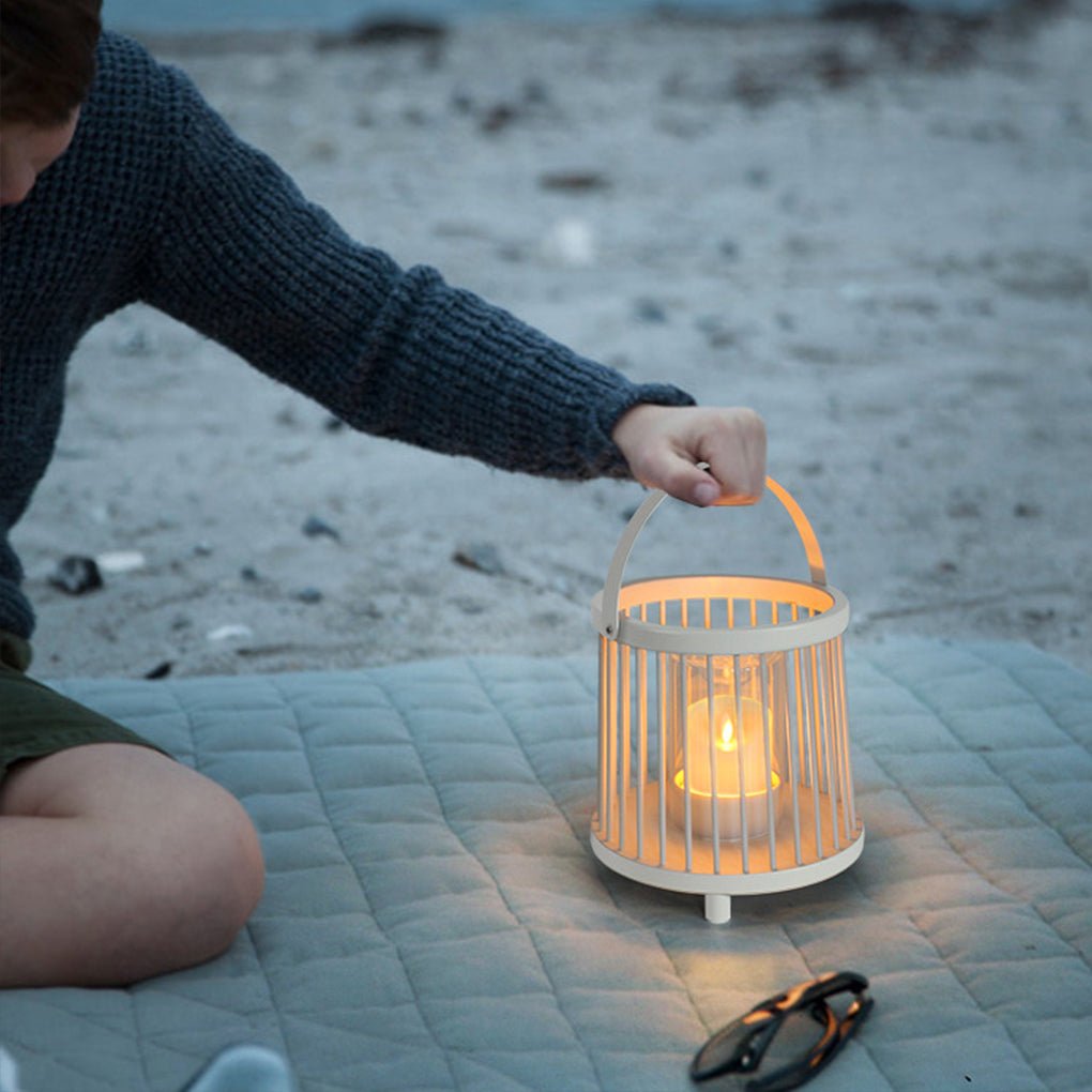 Exterior Waterproof Garden Light Rechargeable Portable Cage Landscape Lighting with US Plug, Outdoor Wall Light, detail 2