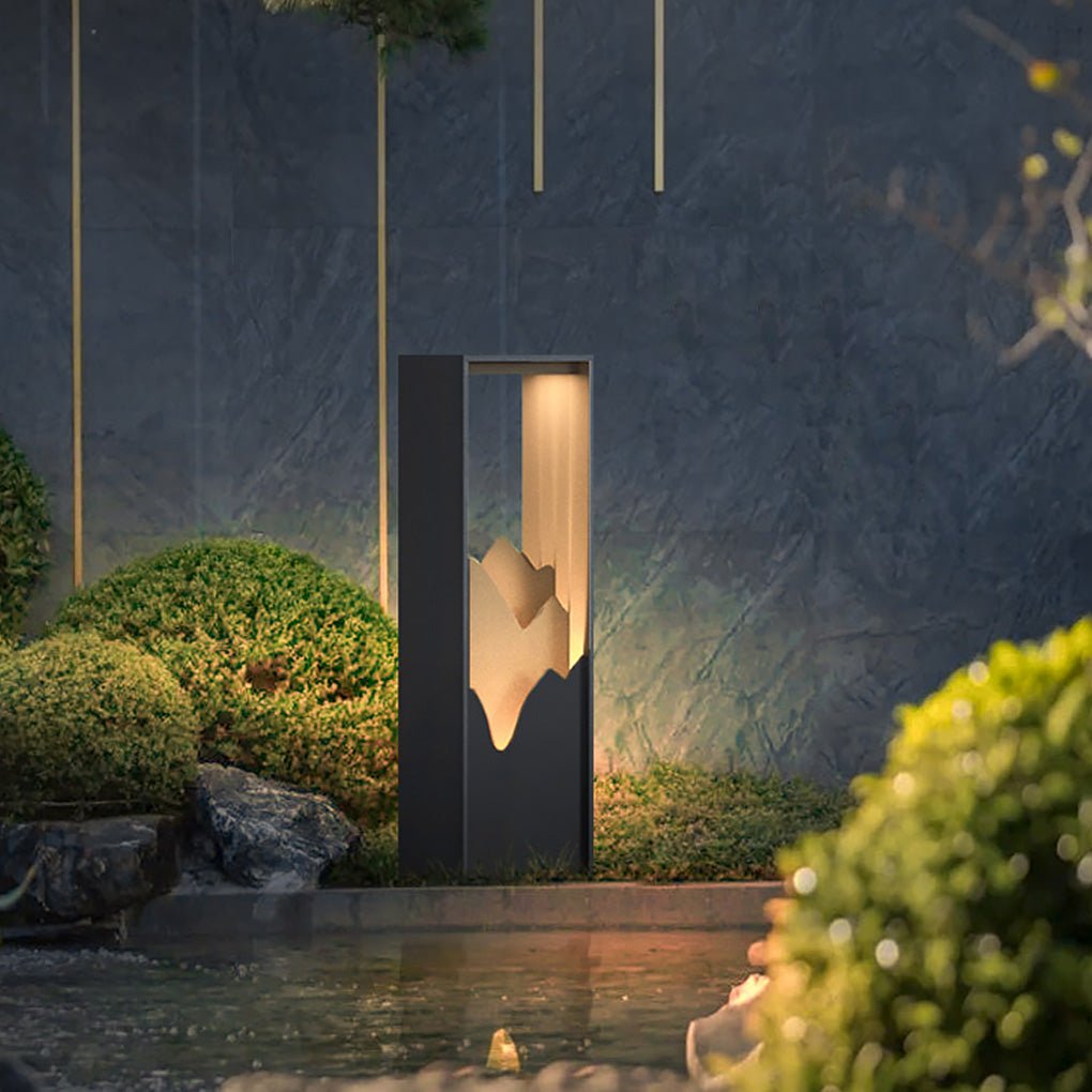 Waterproof LED Mountain Scenery Exterior Path Lights Landscape Lighting, Outdoor Wall Light, detail 4