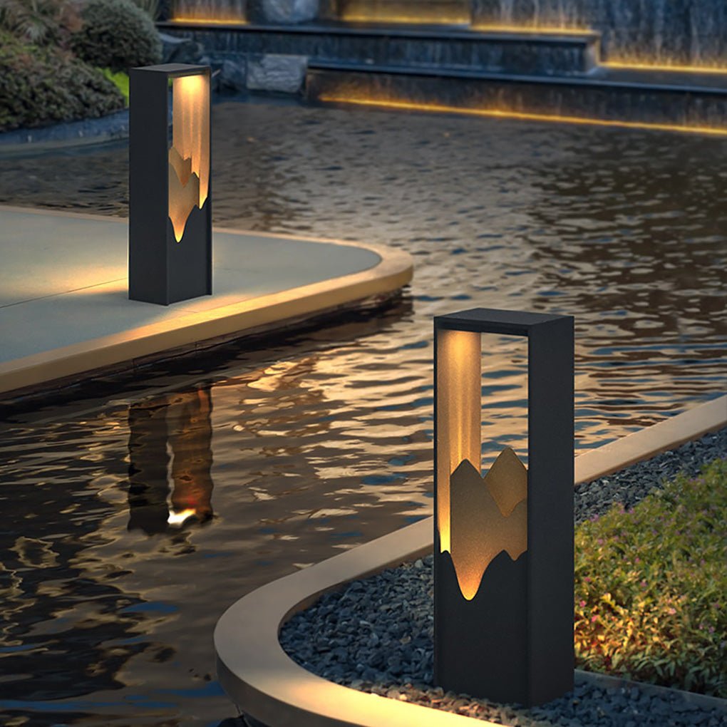 Waterproof LED Mountain Scenery Exterior Path Lights Landscape Lighting, Outdoor Wall Light, detail 2