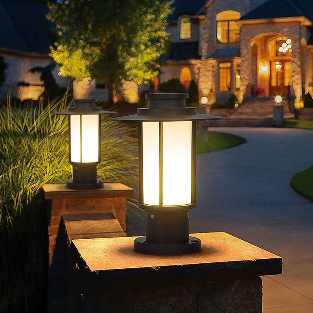 Exterior Waterproof LED Landscape Lighting Decorative Lights for Villa Fence Pillars, Outdoor Wall Light, Dia 6in