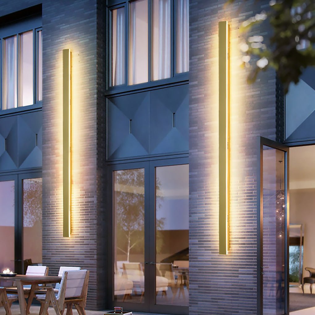 Exterior Waterproof Rust-proof Clean-Lined Strip LED Wall Fixtures Garden Light, Outdoor Wall Light, detail 4