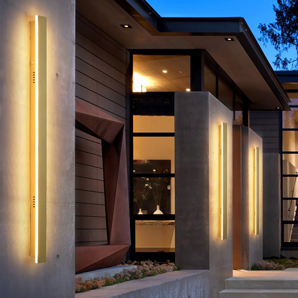 Exterior Waterproof Rust-proof Clean-Lined Strip LED Wall Fixtures Garden Light, Outdoor Wall Light, detail 2