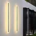 Exterior Waterproof Rust-proof Clean-Lined Strip LED Wall Fixtures Garden Light, Outdoor Wall Light, Hardware +Acrylic, 23.6"