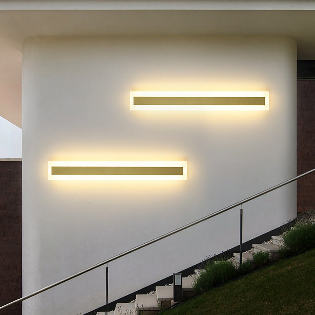 Exterior Waterproof Rust-proof Clean-Lined Strip LED Wall Fixtures Garden Light, Outdoor Wall Light, detail 3
