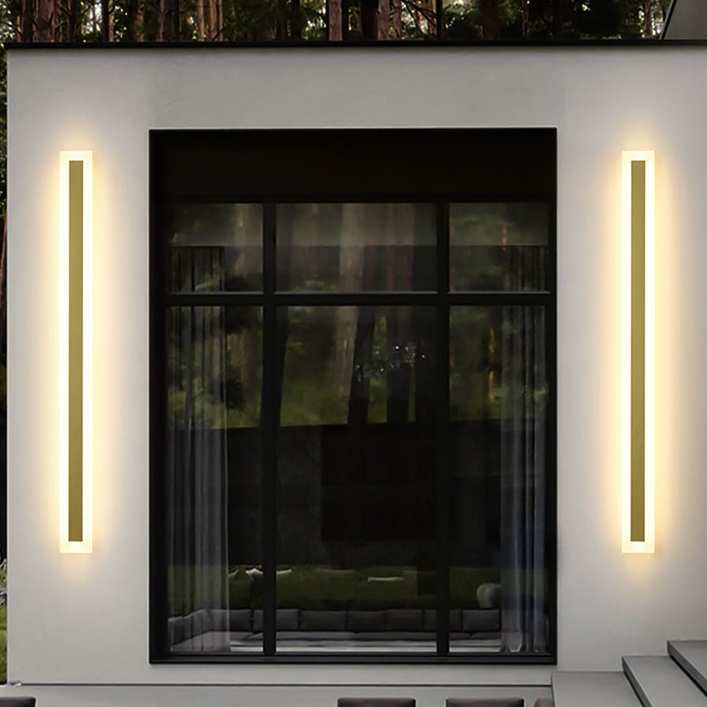 Exterior Waterproof Rust-proof Clean-Lined Strip LED Wall Fixtures Garden Light, Outdoor Wall Light, detail 5