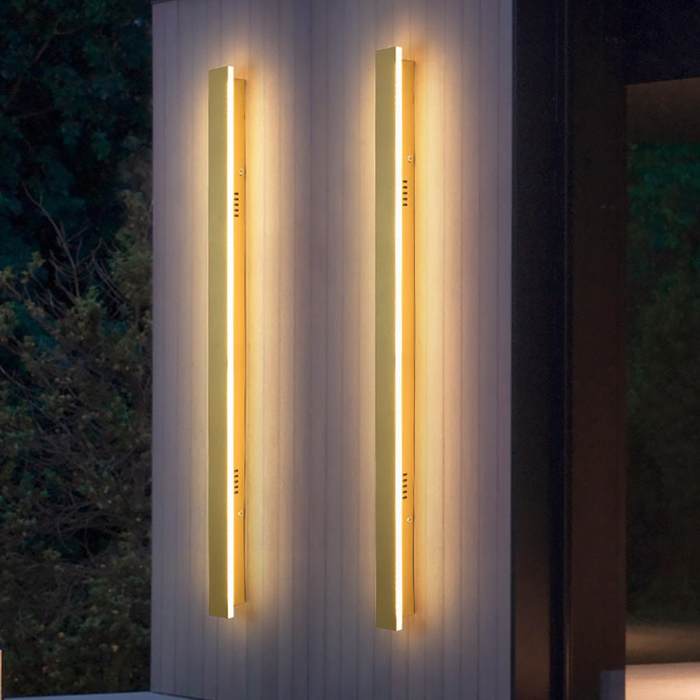 Exterior Waterproof Rust-proof Clean-Lined Strip LED Wall Fixtures Garden Light, Outdoor Wall Light, detail 6