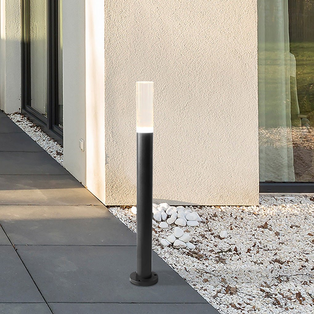 Transparent Acrylic Shade Aluminum Waterproof Contemporary Pathway Lights, Outdoor Wall Light, detail 5