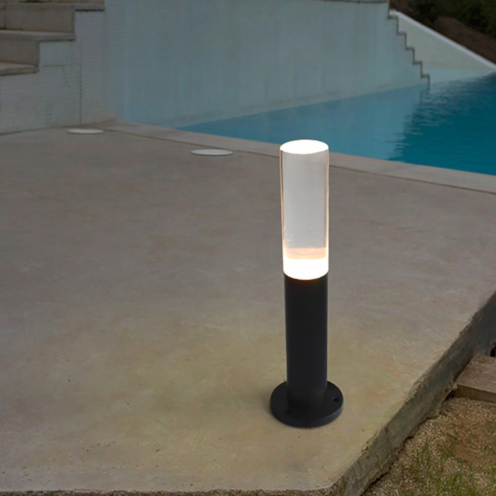 Transparent Acrylic Shade Aluminum Waterproof Contemporary Pathway Lights, Outdoor Wall Light, detail 7