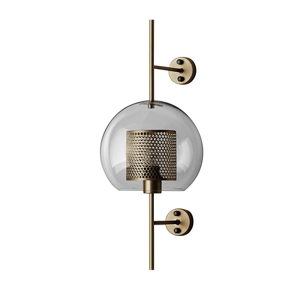 Personalized Creative Retro Industrial Style Corridor Bronze Glass Tank Wall Fixtures, Wall Sconce, detail 13