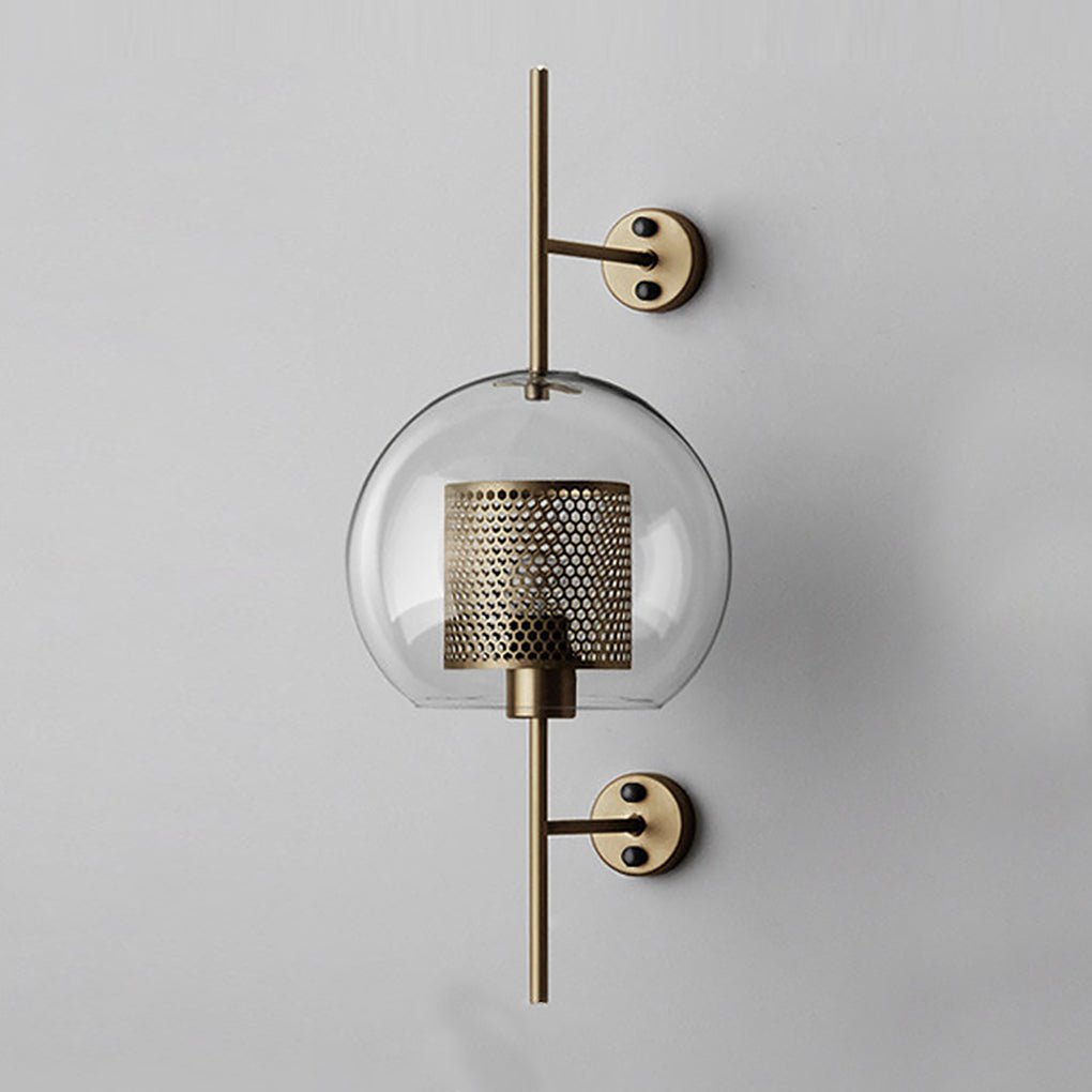 Personalized Creative Retro Industrial Style Corridor Bronze Glass Tank Wall Fixtures, Wall Sconce, detail 11