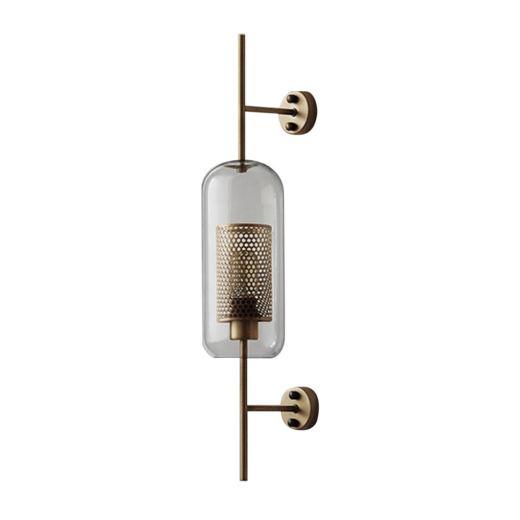Personalized Creative Retro Industrial Style Corridor Bronze Glass Tank Wall Fixtures, Wall Sconce, detail 12