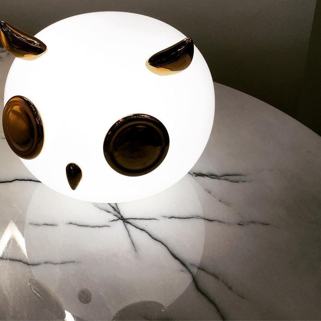 Glass Pet Desk Light, Bedside Table Lamp, detail 9
