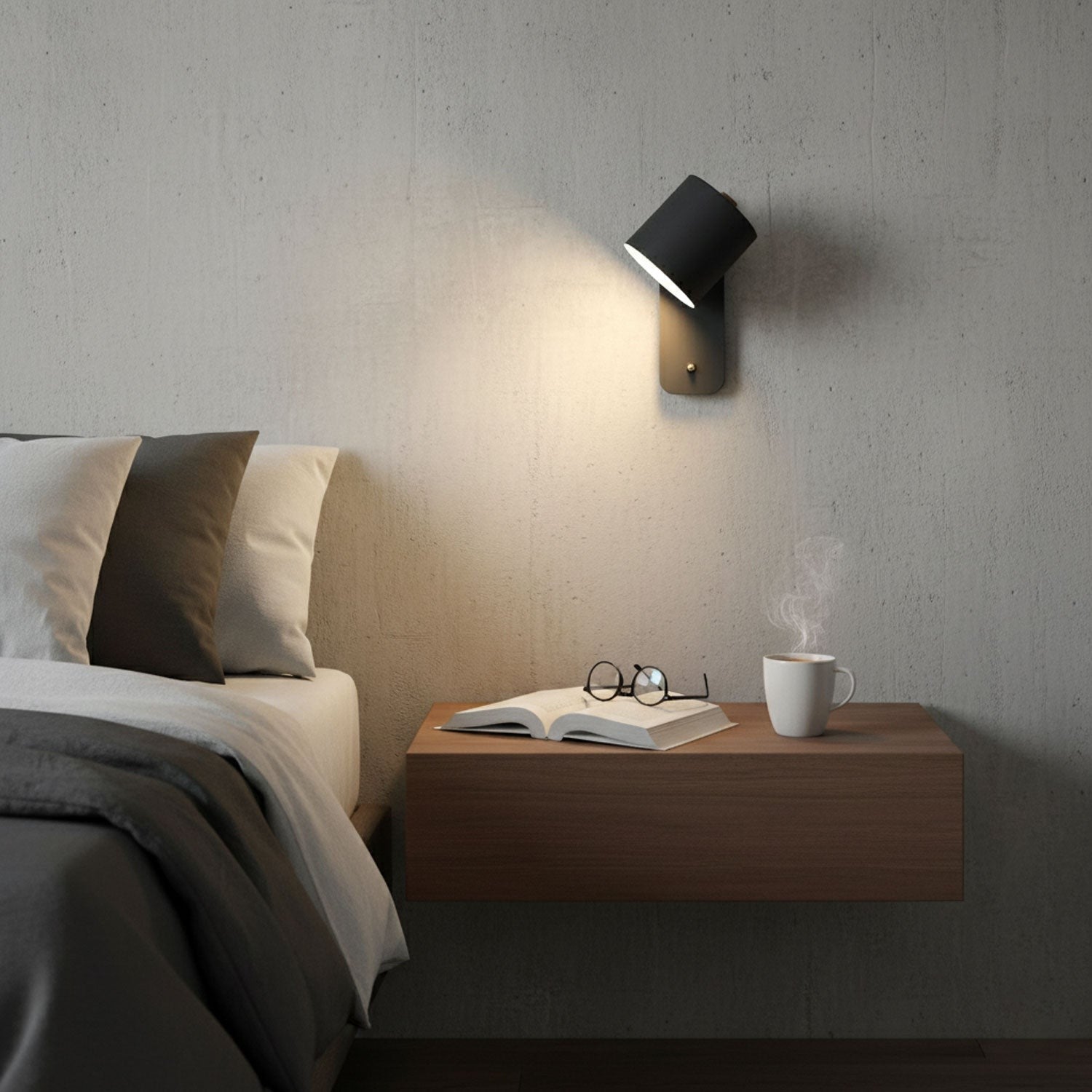 Pivot Cylinder Wall Light, Bedroom Wall Sconce, detail 11