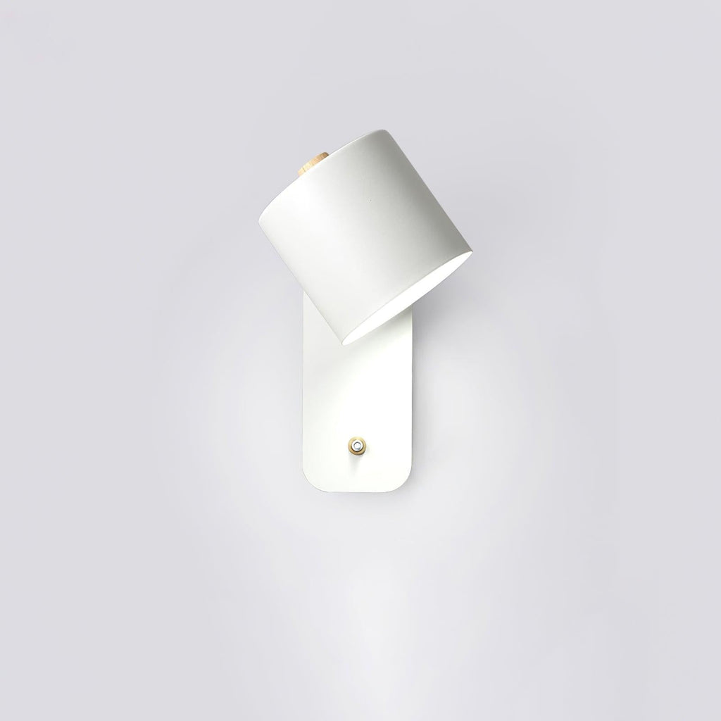Pivot Cylinder Wall Light, Bedroom Wall Sconce, Metal, ∅ 5.1″ x H 11.8″