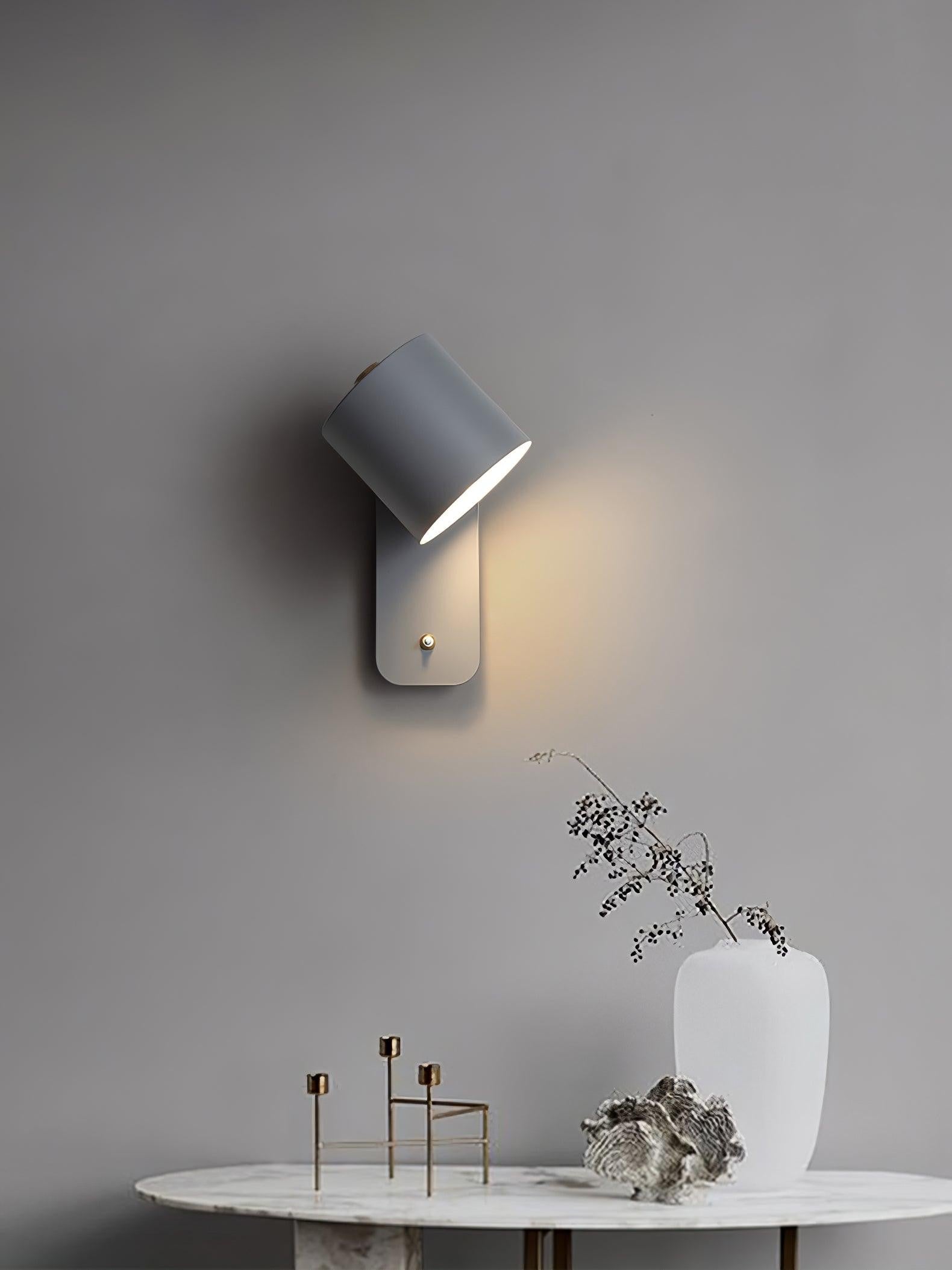 Pivot Cylinder Wall Light, Bedroom Wall Sconce, detail 20