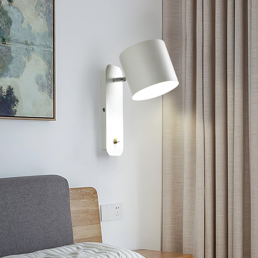 Pivot Cylinder Wall Light, Bedroom Wall Sconce, detail 22