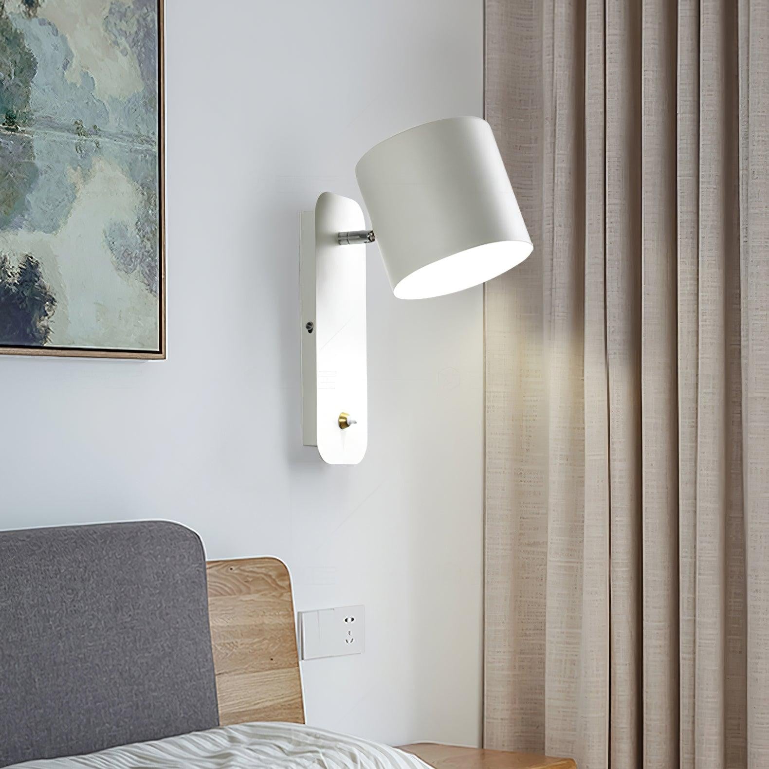 Pivot Cylinder Wall Light, Bedroom Wall Sconce, detail 22