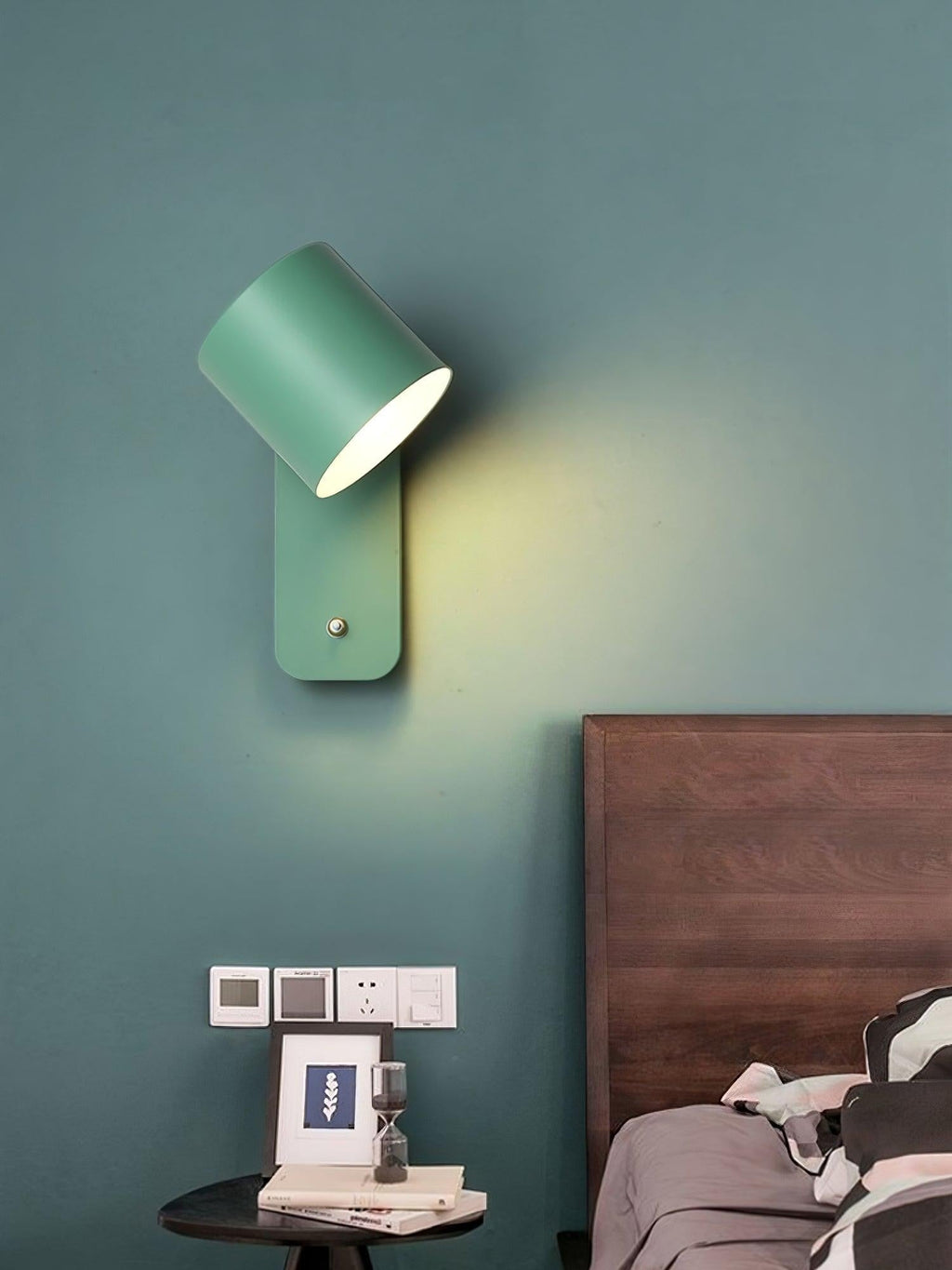 Pivot Cylinder Wall Light, Bedroom Wall Sconce, detail 24