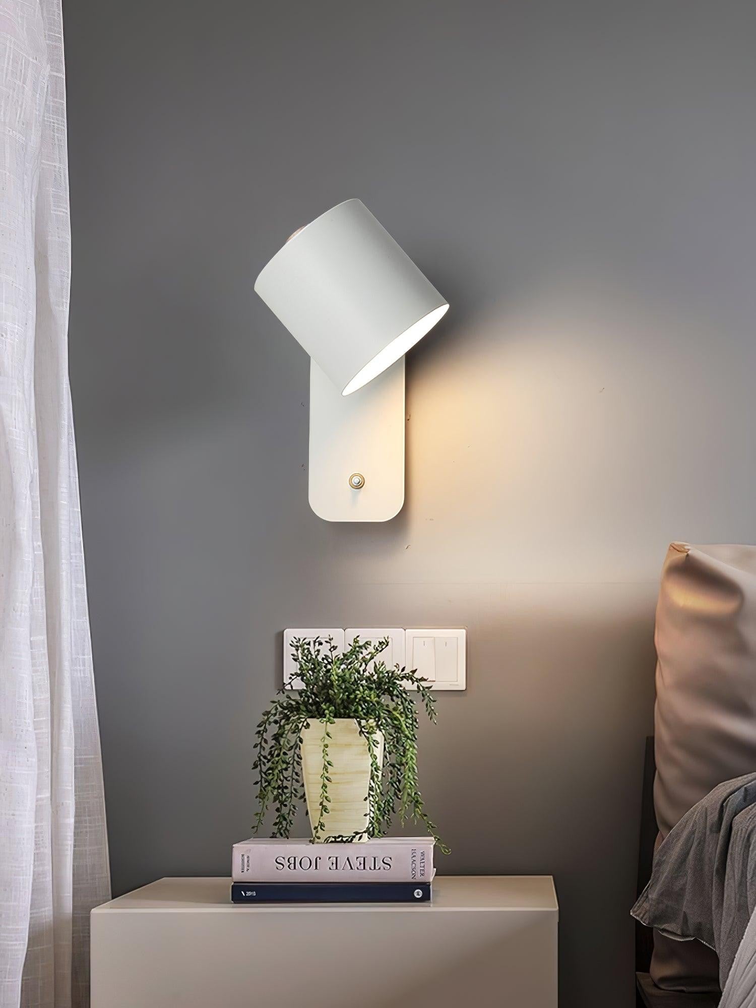 Pivot Cylinder Wall Light, Bedroom Wall Sconce, detail 25