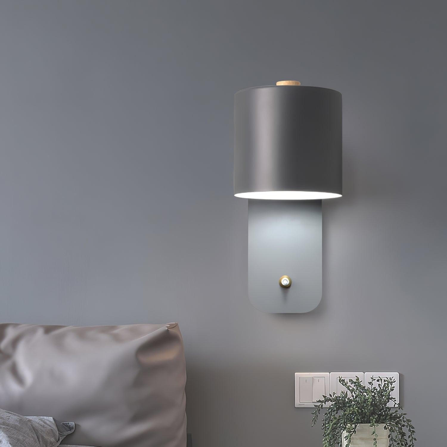 Pivot Cylinder Wall Light, Bedroom Wall Sconce, detail 27