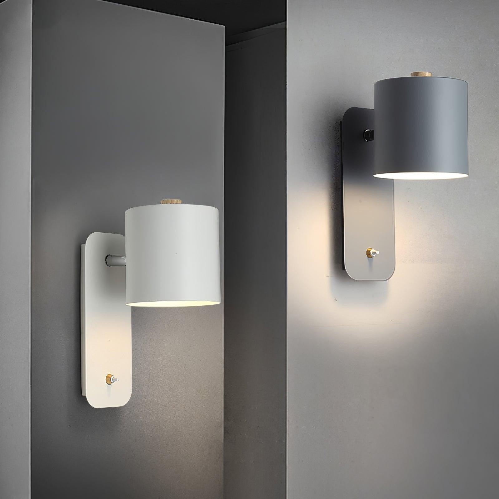 Pivot Cylinder Wall Light, Bedroom Wall Sconce, detail 32