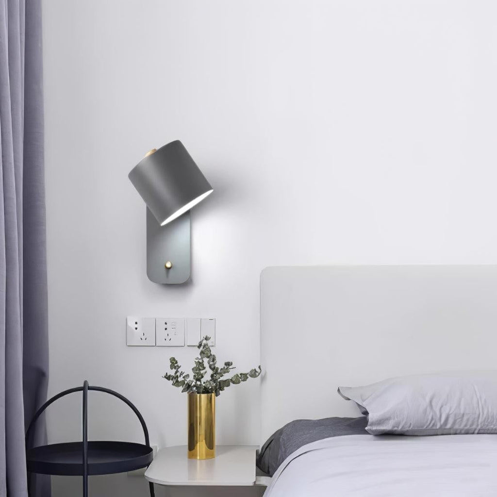 Pivot Cylinder Wall Light, Bedroom Wall Sconce, detail 37