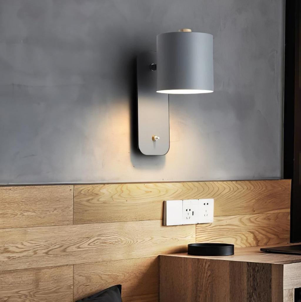 Pivot Cylinder Wall Light, Bedroom Wall Sconce, detail 39
