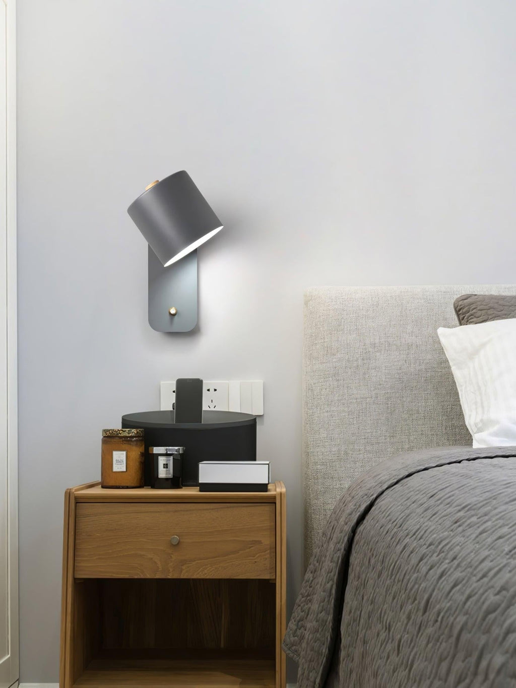 Pivot Cylinder Wall Light, Bedroom Wall Sconce, detail 45