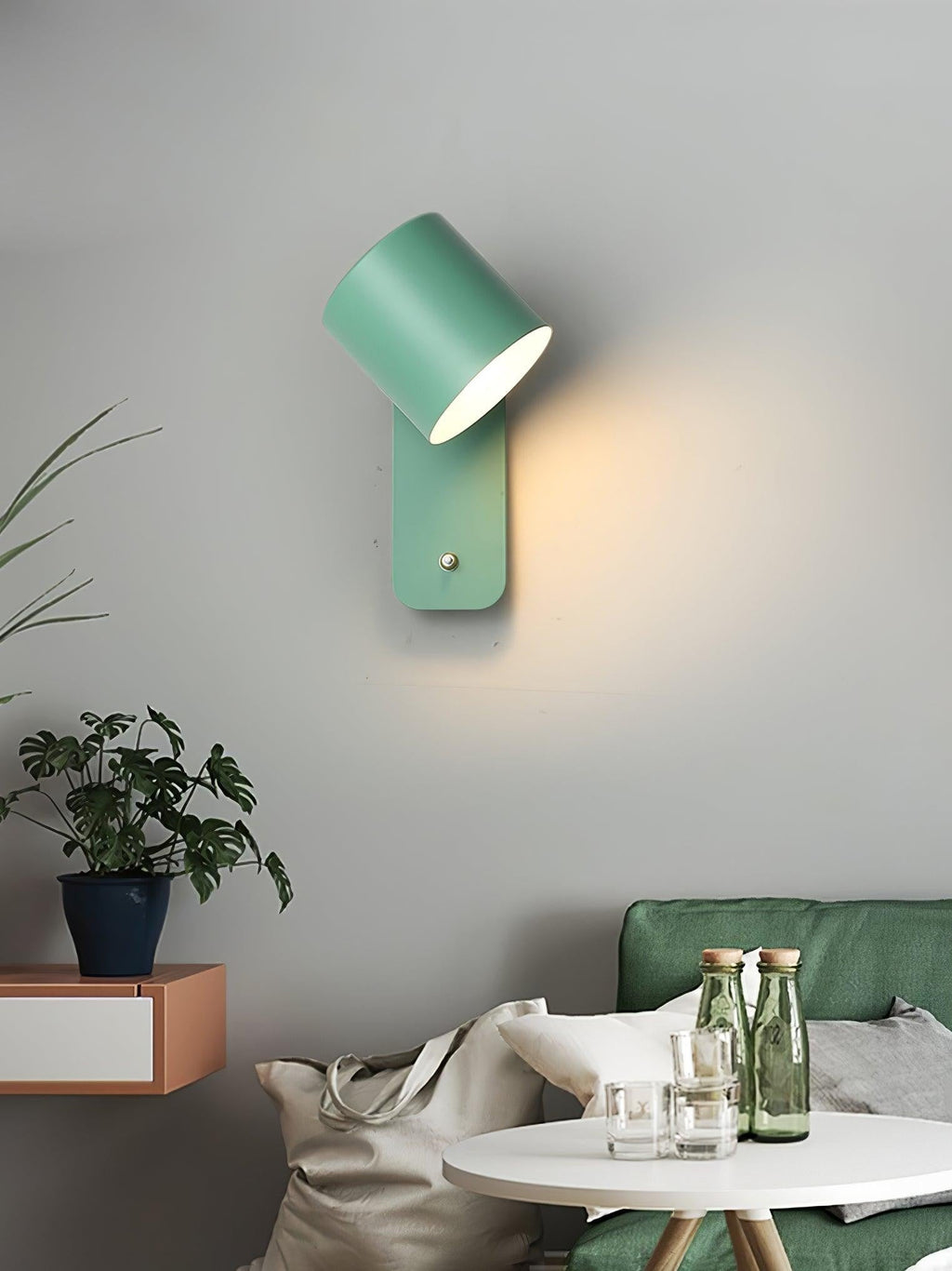 Pivot Cylinder Wall Light, Bedroom Wall Sconce, detail 46