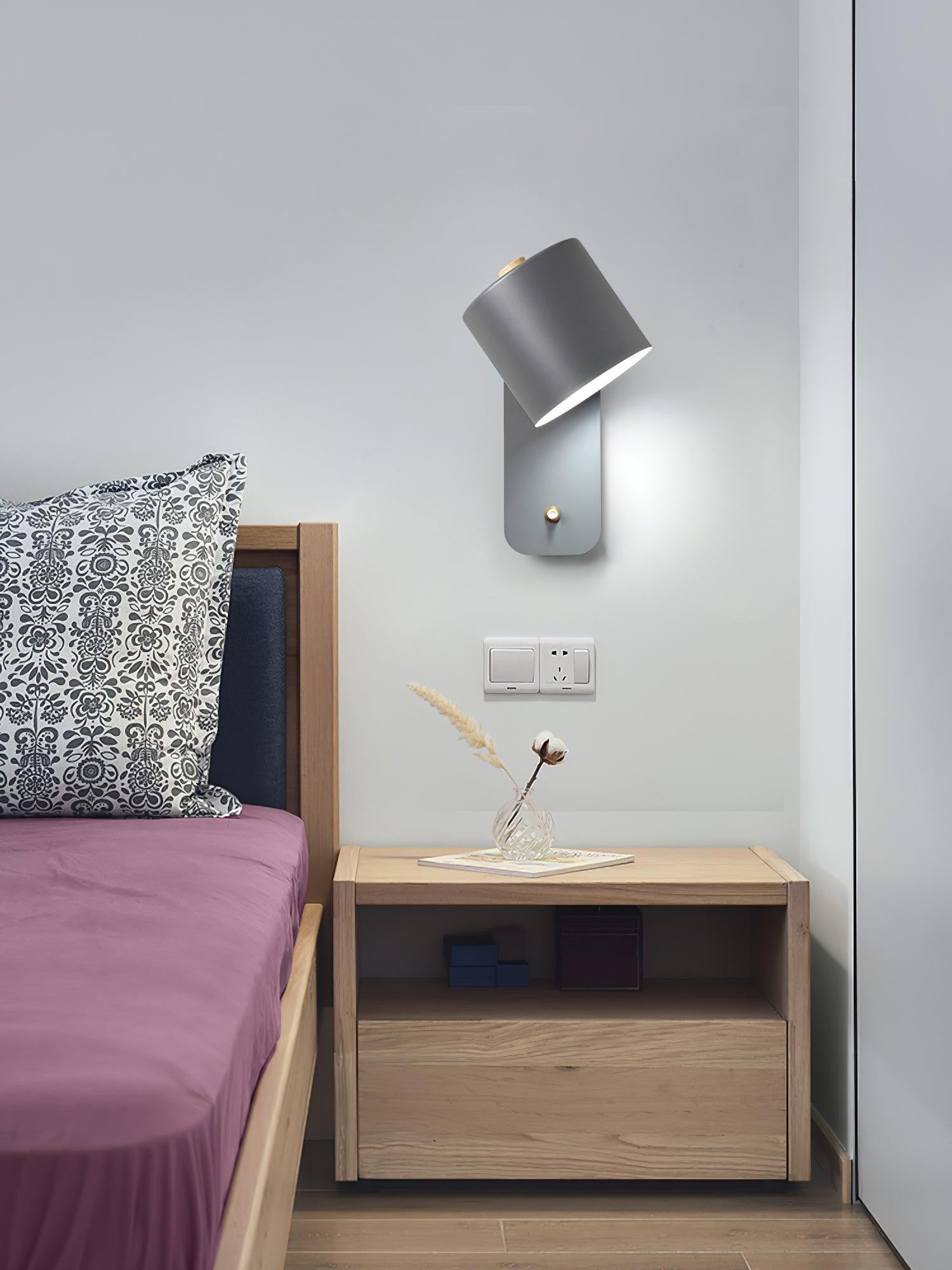 Pivot Cylinder Wall Light, Bedroom Wall Sconce, detail 51