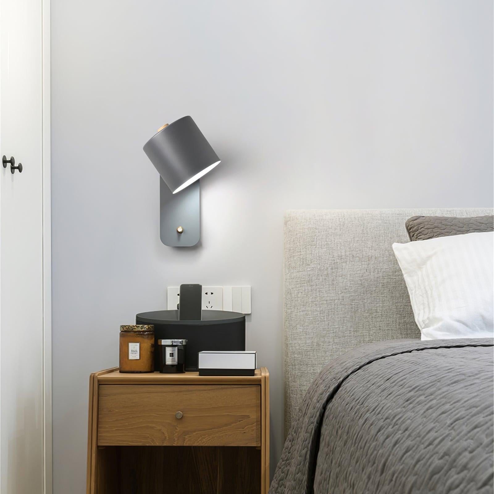 Pivot Cylinder Wall Light, Bedroom Wall Sconce, detail 54