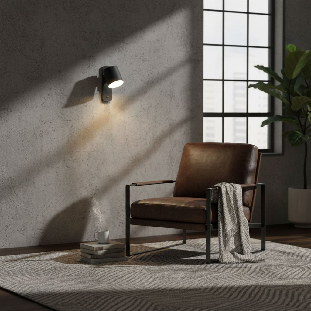 Pivot Cylinder Wall Light, Bedroom Wall Sconce, detail 7