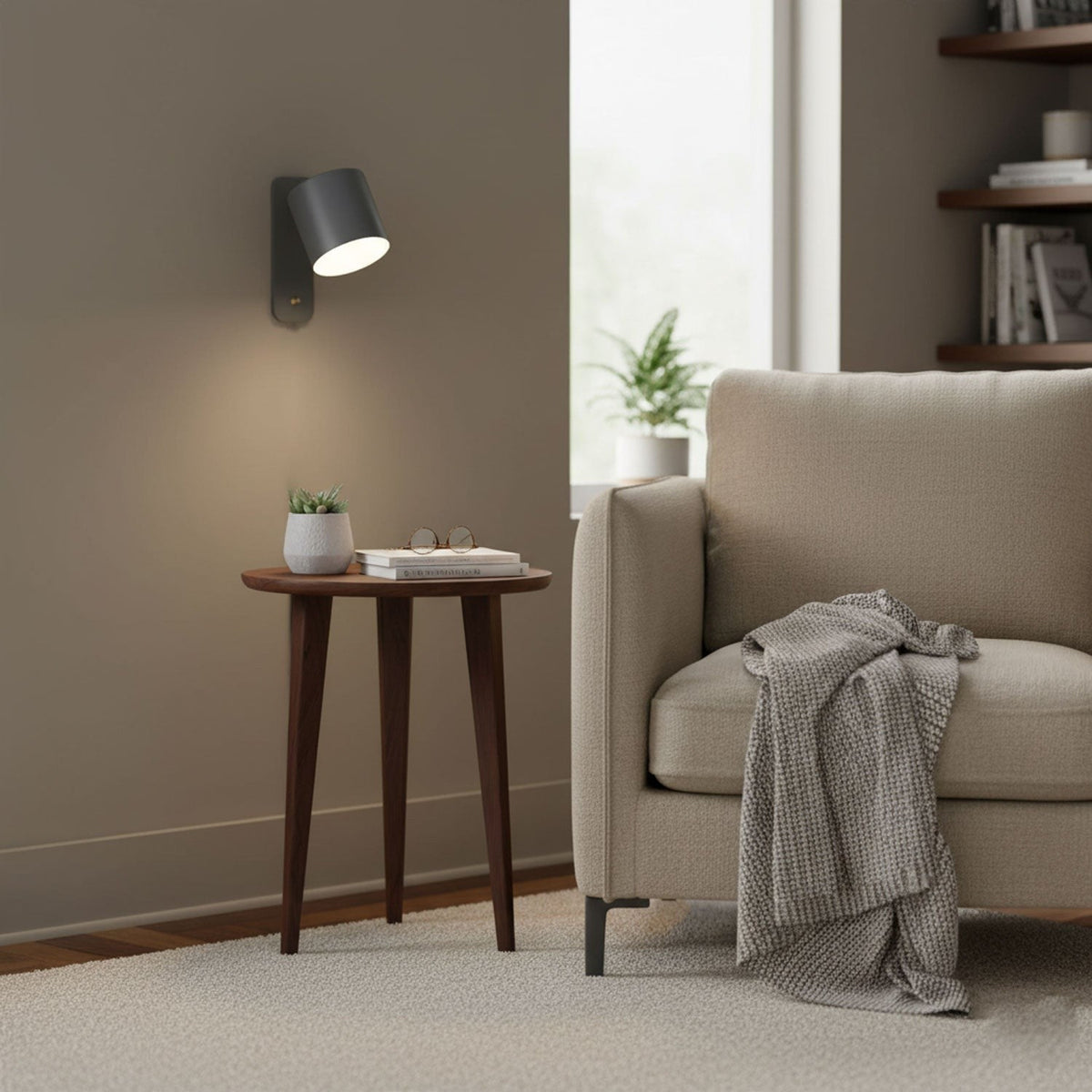 Pivot Cylinder Wall Light, Bedroom Wall Sconce, detail 8