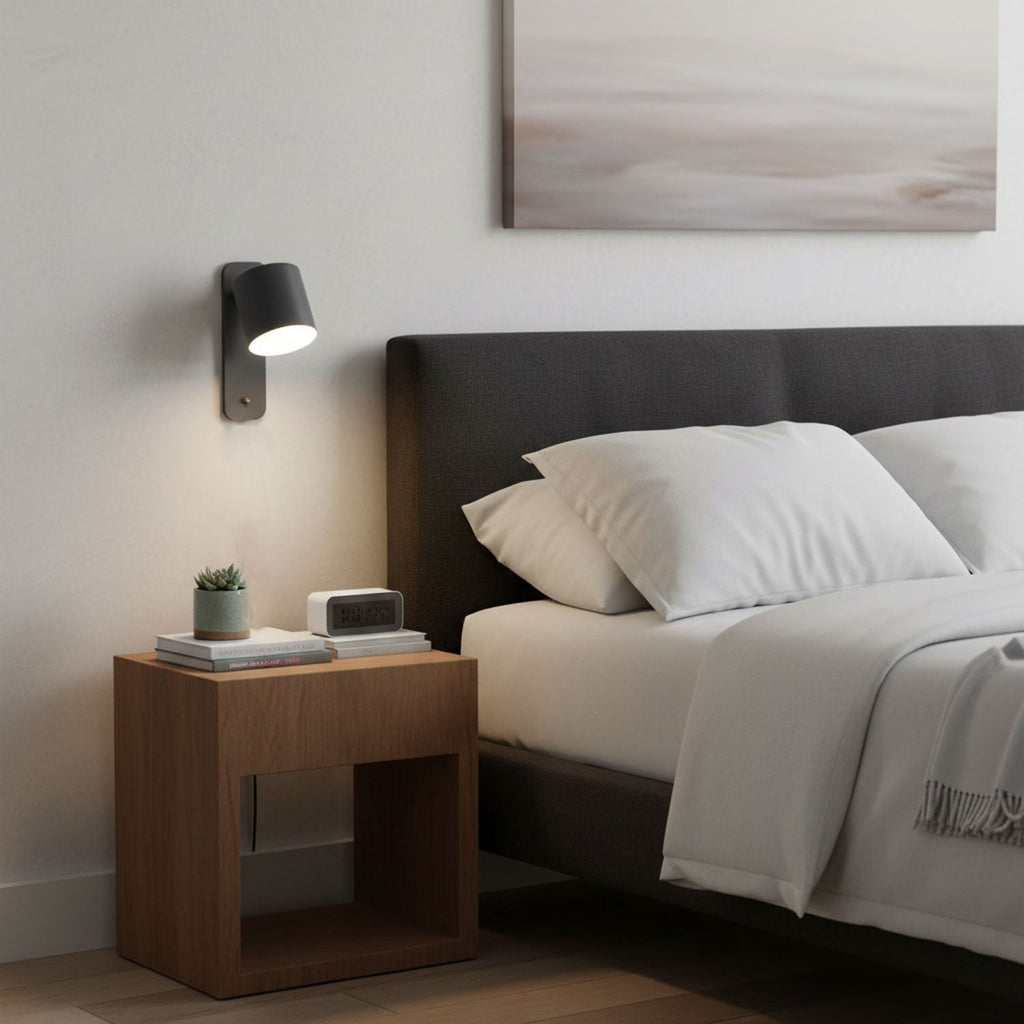 Pivot Cylinder Wall Light, Bedroom Wall Sconce, detail 9