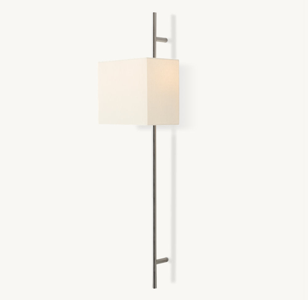 Vela Octagonal Bar Sconce - Box Shade, Bedroom Wall Sconce, detail 18