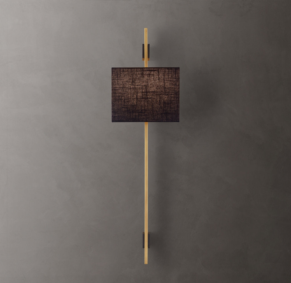 Vela Box Bar Sconce - Box Shade, Bedroom Wall Sconce, detail 6