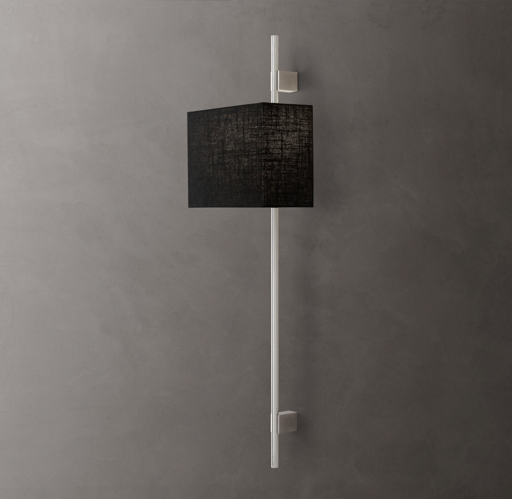 Vela Circular Bar Sconce - Box Shade, Bedroom Wall Sconce, detail 17