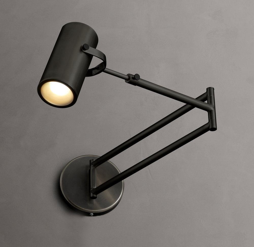 Champeaux Swing-Arm Wall Light, Plug-In Wall Sconce, detail 11