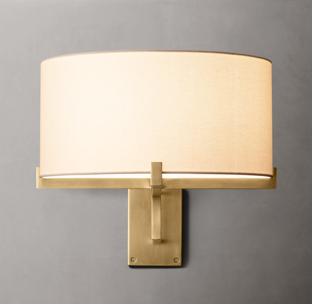 Pauillacs Drum Shade Swing-Arm Wall Light, Plug-In Wall Sconce, detail 5