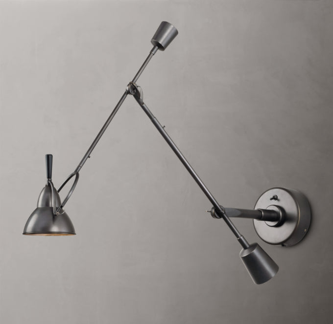 Counterpoise Swing-Arm Wall Light, Plug-In Wall Sconce, detail 10