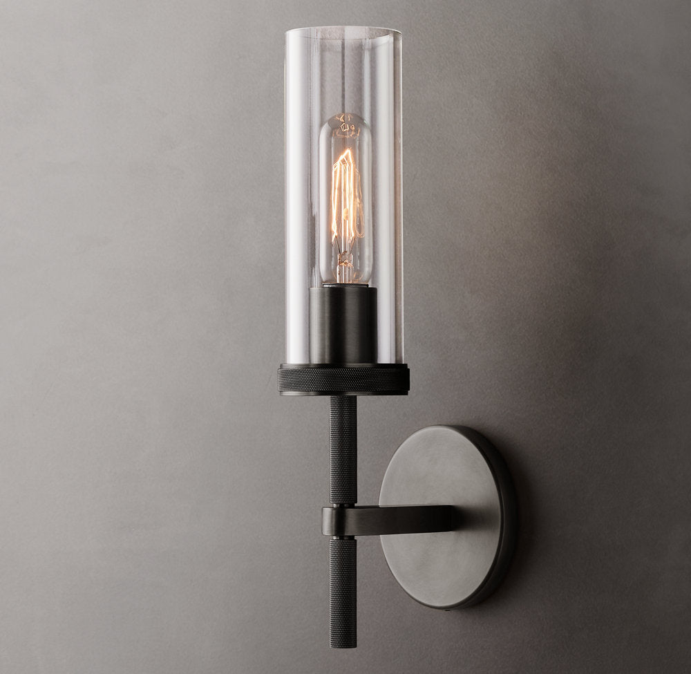 Lambeth Knurled Wall Light, Bathroom Wall Sconce, detail 3