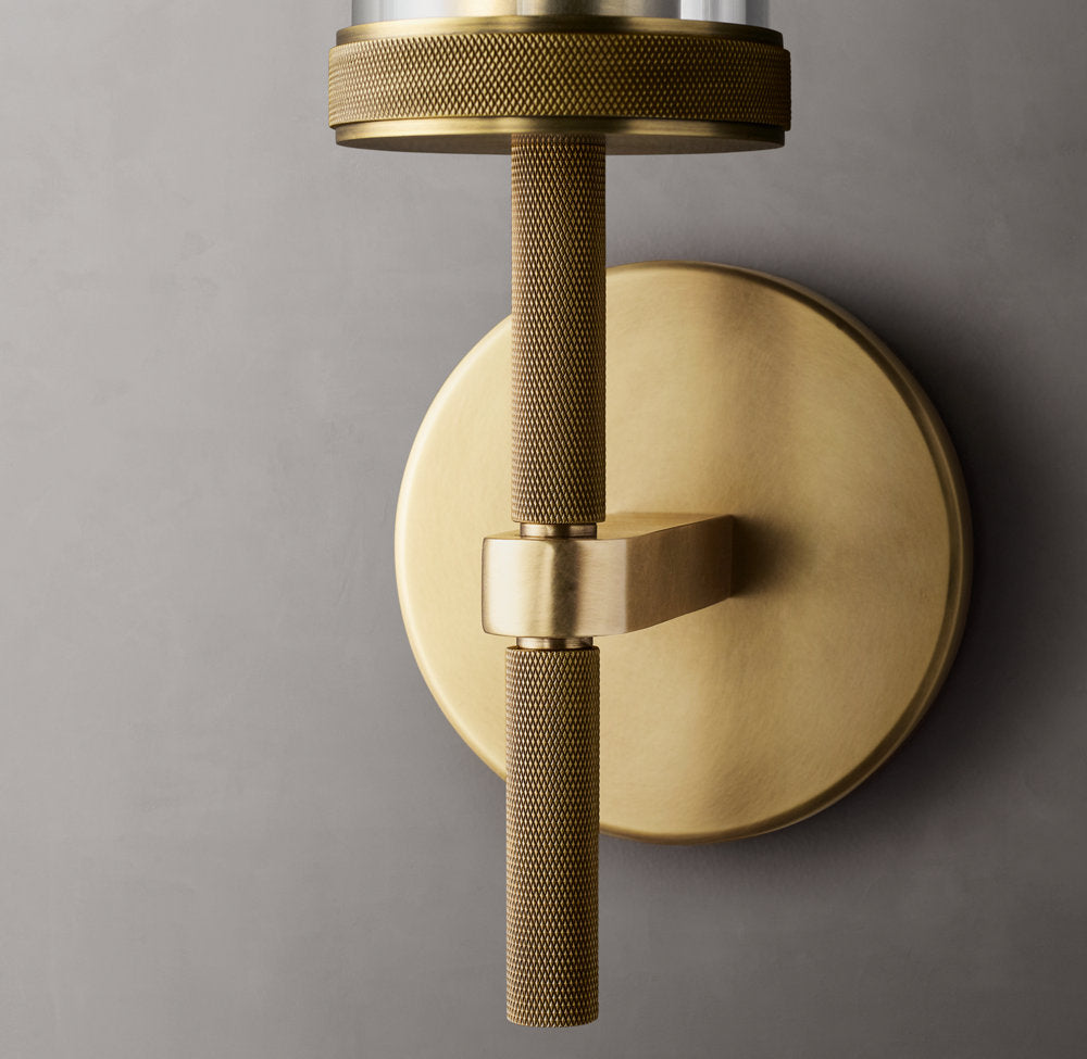 Lambeth Knurled Wall Light, Bathroom Wall Sconce, detail 6
