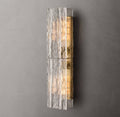 Lattice Clear Glass Wall Light 30", Bathroom Wall Sconce, 4"W x 25"H