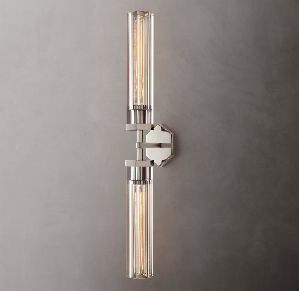 Lambeth Hexagonal Grand Linear Wall Light, Bathroom Wall Sconce, detail 15