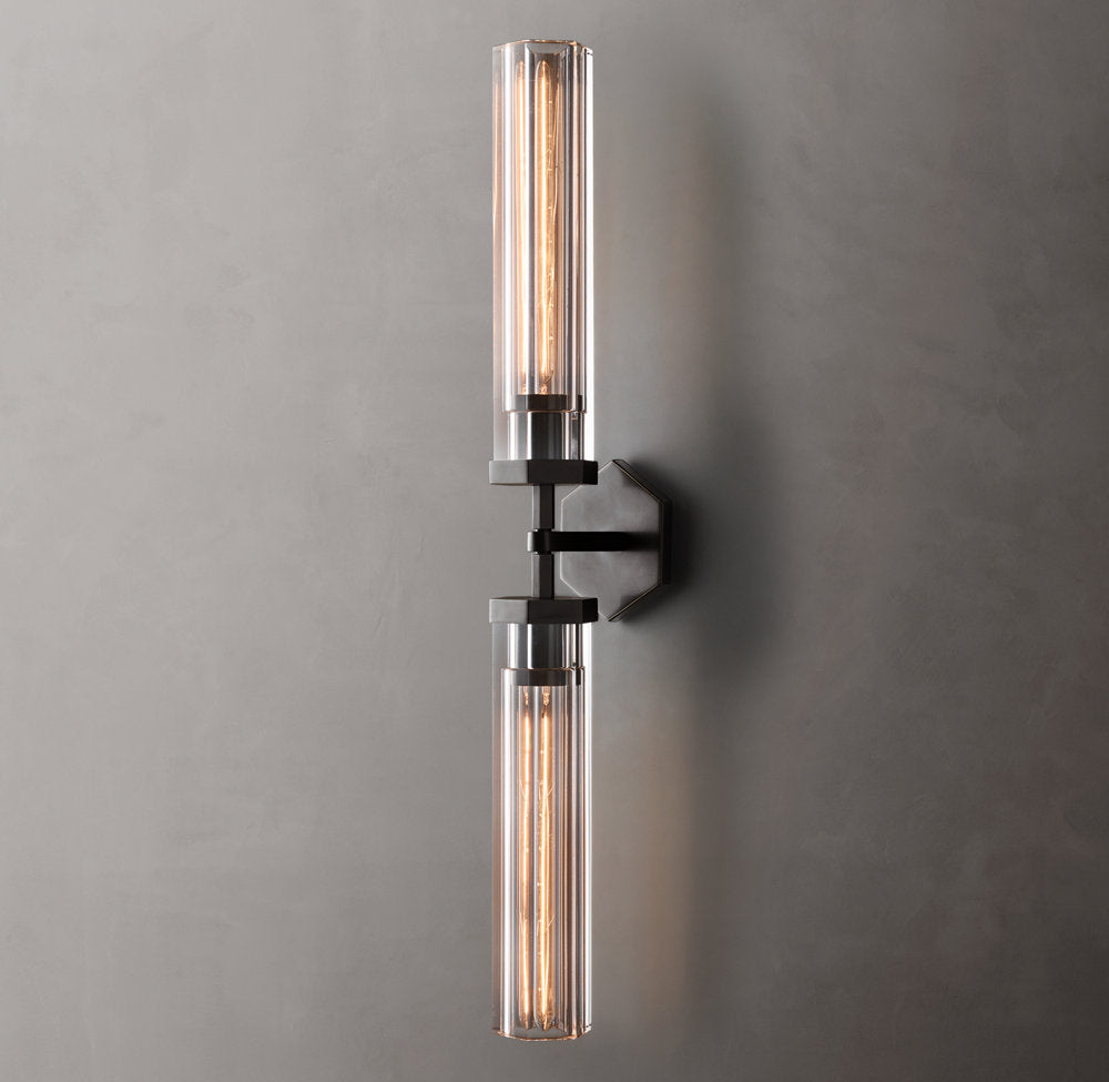 Lambeth Hexagonal Grand Linear Wall Light, Bathroom Wall Sconce, detail 3
