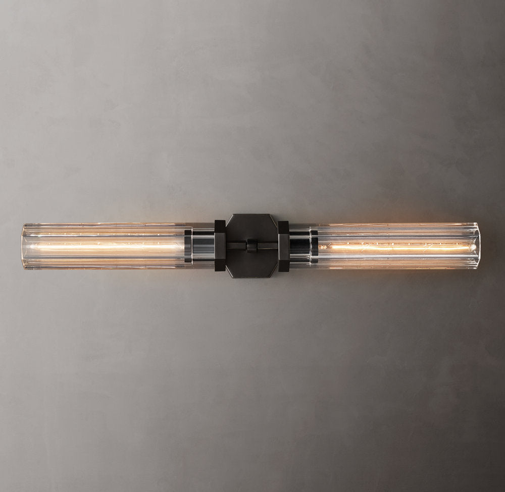 Lambeth Hexagonal Grand Linear Wall Light, Bathroom Wall Sconce, detail 13